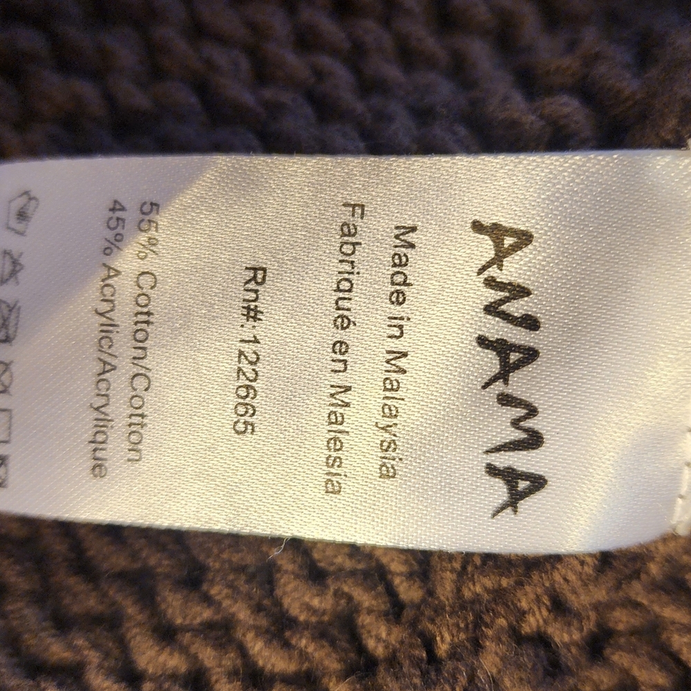 Anama long sleeve brown sweater, Size small - Picture 9 of 10